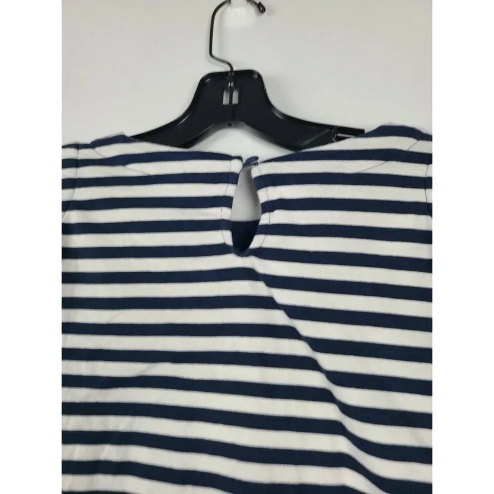 French Connection Striped Cap Sleeve Mini Dress 10 - Picture 5 of 8